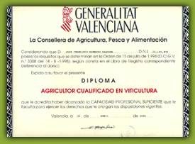 Diploma agricultor cualificado